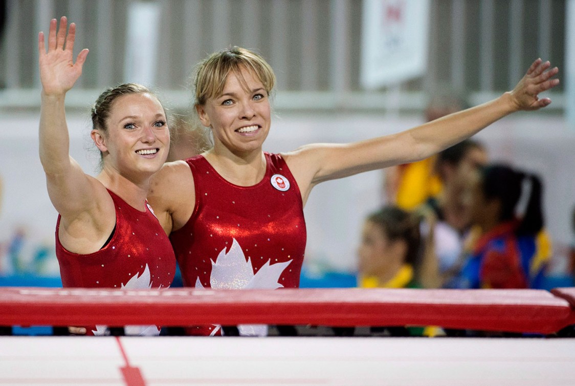 Rosie MacLennan et Karen Cockburn.