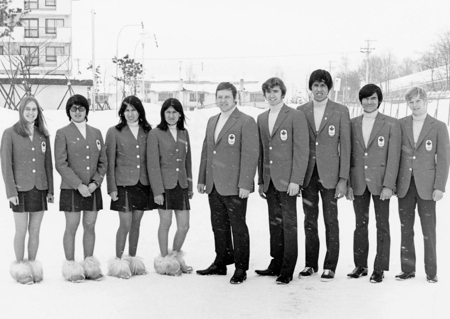 L'équipe du ski du Canada participe aux Jeux olympiques d'hiver de Sapporo de 1972. (Photo PC/AOC)