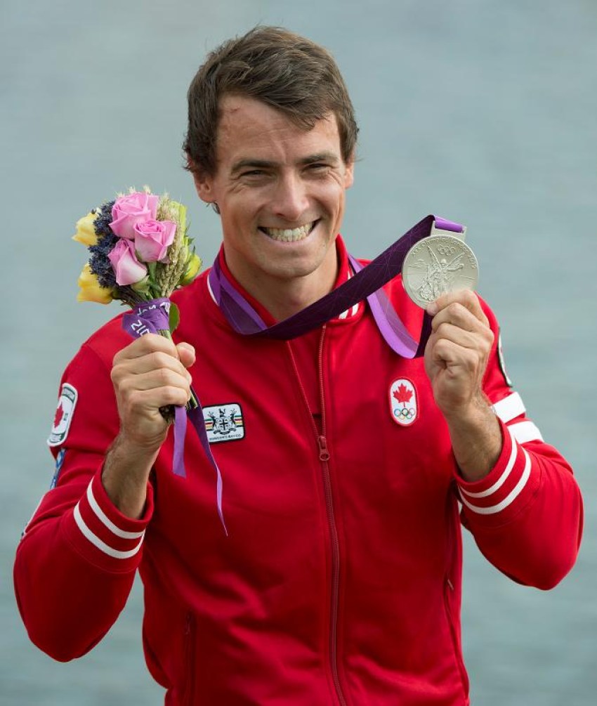 Adam van Koeverden, médaillé d'argent aux Jeux de Londres au 1000 mètres en kayak