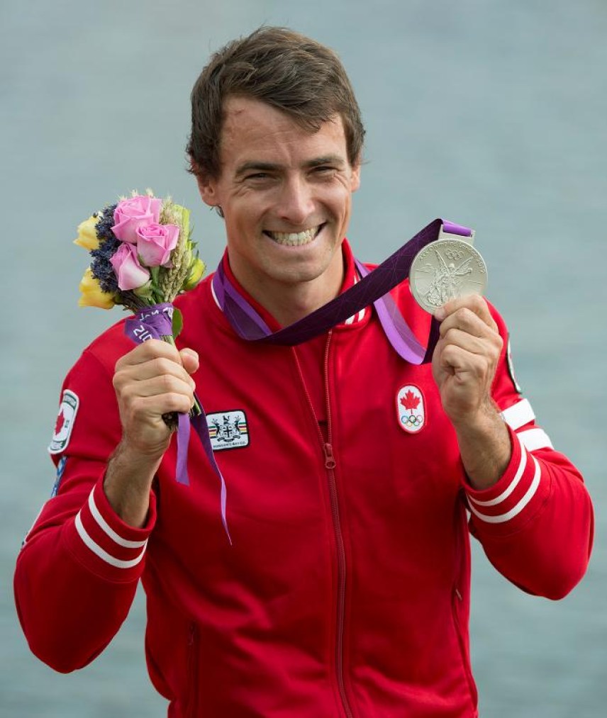 Adam van Koeverden, médaillé d'argent aux Jeux de Londres au 1000 mètres en kayak