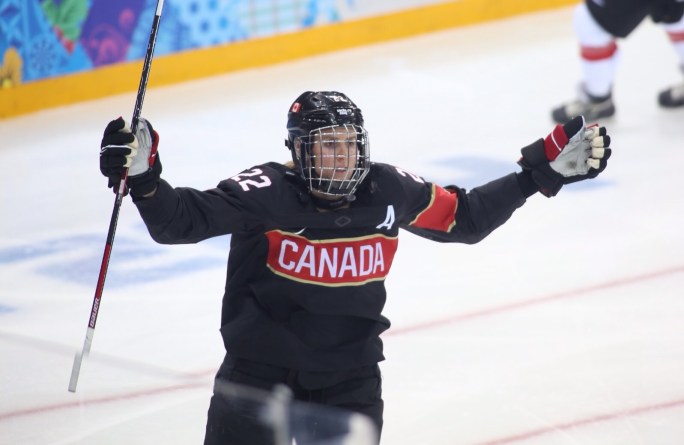 L’équipe olympique canadienne de hockey féminin