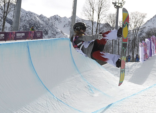 Surf des neiges - demi-lune