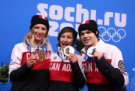 Dara Howell, Kim Lamarre & Mikaël Kingsbury