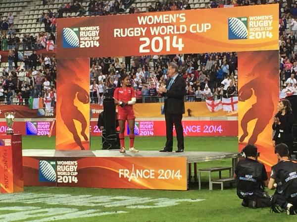 Magali Harvey est nommée joueuse de l'année. Photo: @RugbyCanada