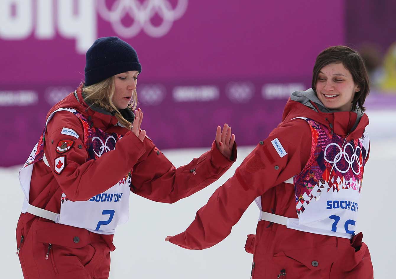 Dara Howell (G) et Kim Lamarre