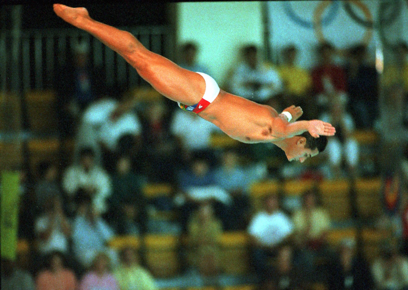 En septembre 1988 Greg Louganis, à Séoul (AP Photo/Ed Reinke, File)