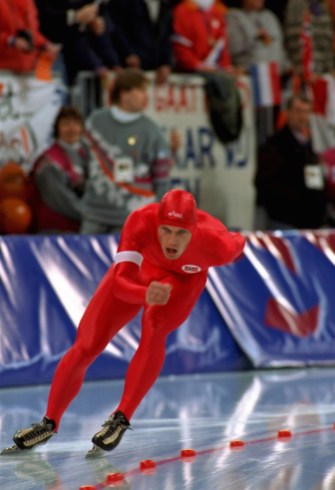 JOHANN OLAV KOSS Johann Olav Koss en février 1994. (AP Photo/Thomas Kienzle)