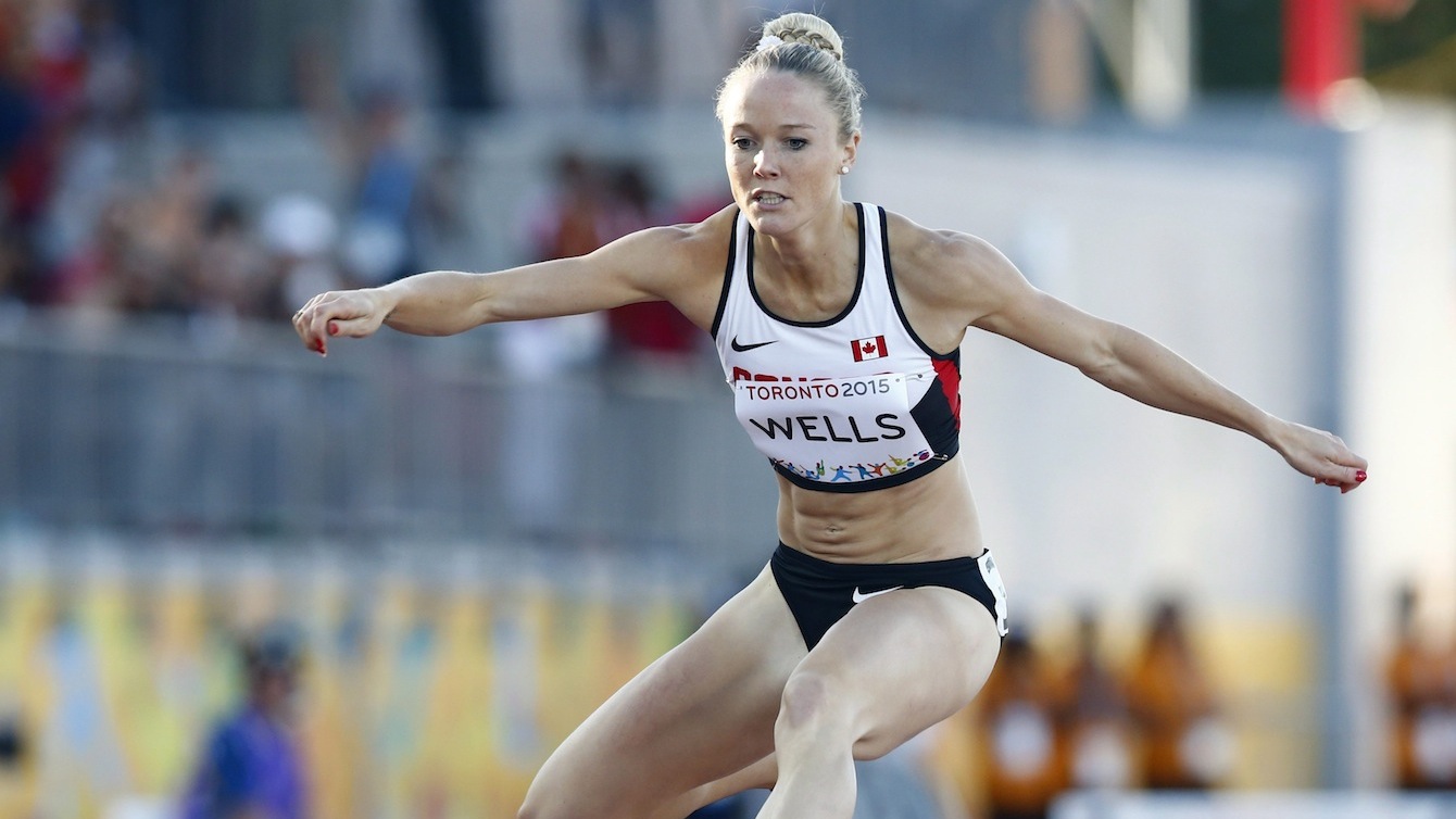 Sarah Wells a remporté la médaille d’argent au 400 m haies chez les femmes