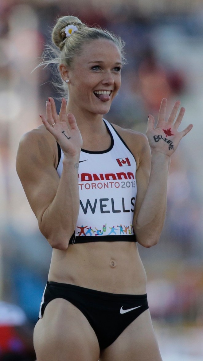 Sarah Wells a remporté la médaille d’argent au 400 m haies chez les femmes