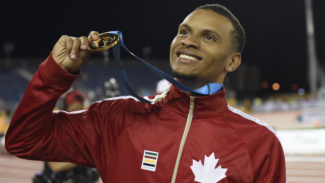 Andre De Grasse a remporté la médaille d’or au 100 m