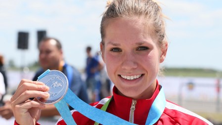 L’olympienne Jasmin Glaesser s’est emparée de la médaille d’argent en cyclisme sur route