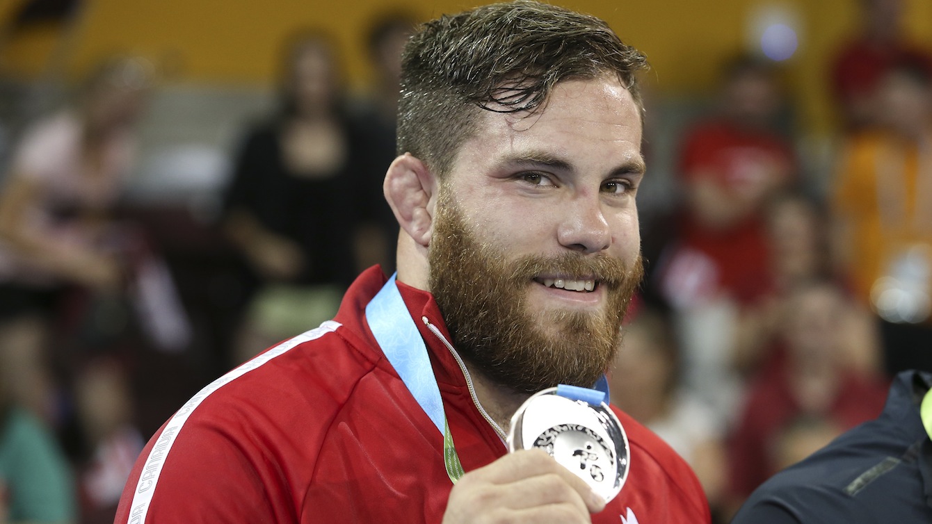 Lutte libre 125 kg hommes. Photo par Mike Ridewood