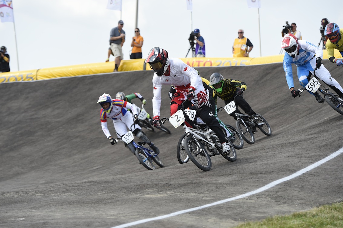 Tory Nyhaug aux Jeux panaméricains de Toronto, en 2015.
