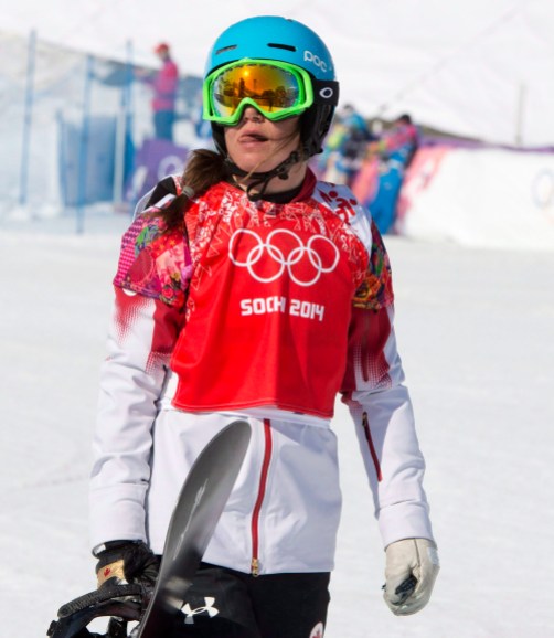 Maelle Ricker Maelle Ricker lors de la compétition de surf des neiges cross au parc extrême de Rosa Khutor aux Jeux olympiques de Sotchi le 16 février 2014 à Krasnaya Polyana, Russie. THE CANADIAN PRESS/Jonathan Hayward