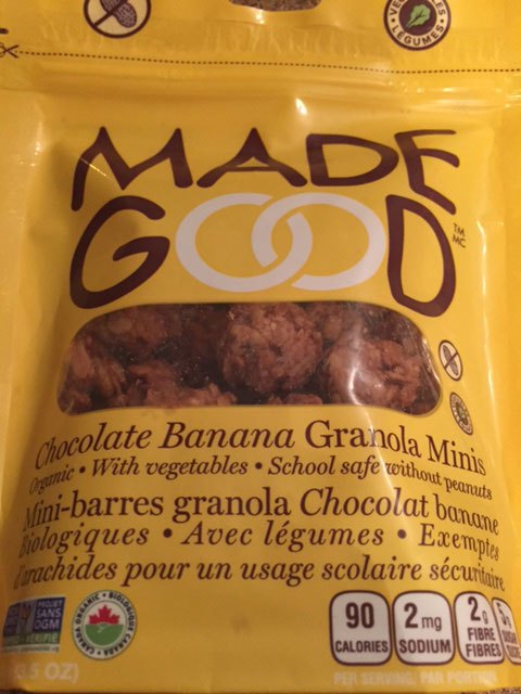 Bouchées de granola en collation pour l’avion