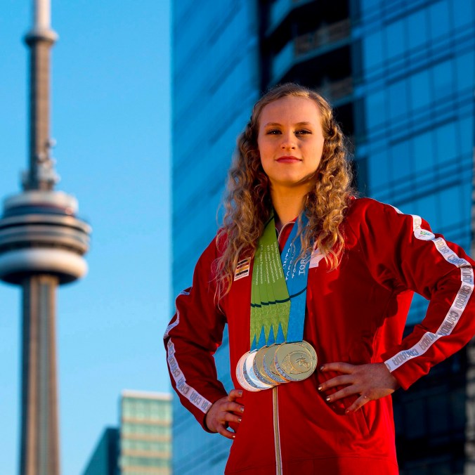Ellie Black a remporté un total de cinq médailles lors des Jeux panaméricains de 2015 à Toronto. THE CANADIAN PRESS/Nathan Denette