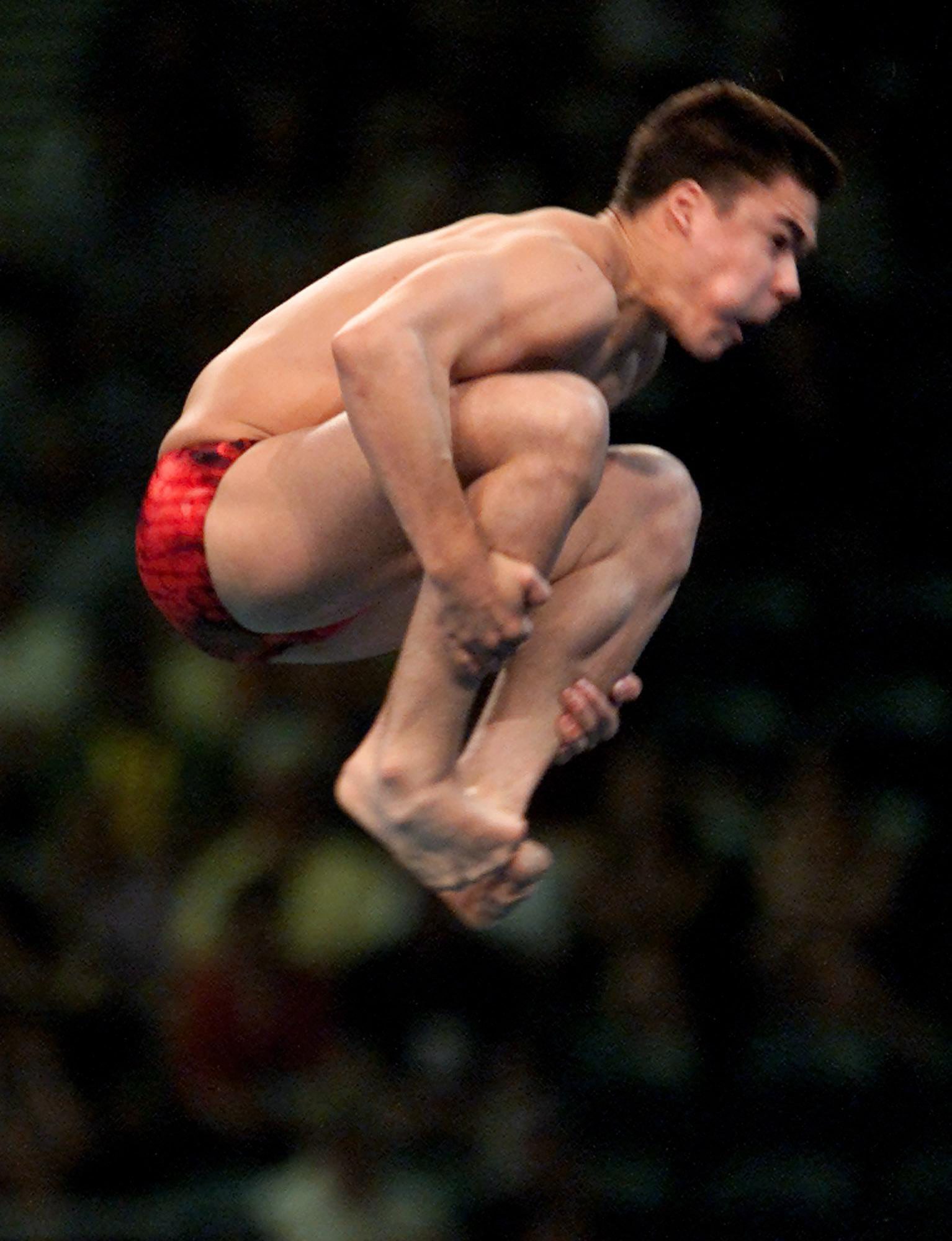 Alexandre Despatie lors des Jeux olympiques de Sydney, en 2000. (Photo : CP)