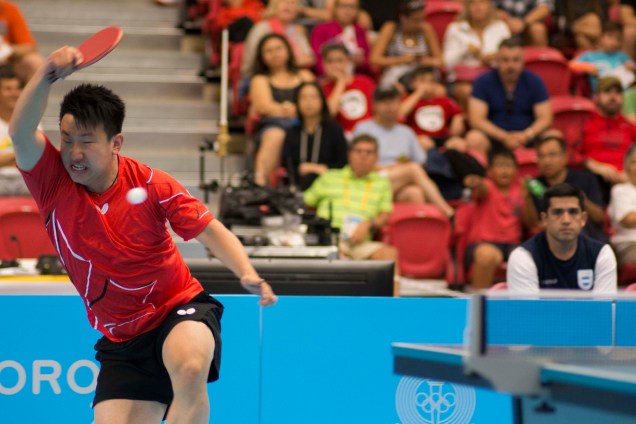 Eugene Wang aux Jeux panaméricains de Toronto, le 19 juillet 2016. Jeffrey Sze/COC