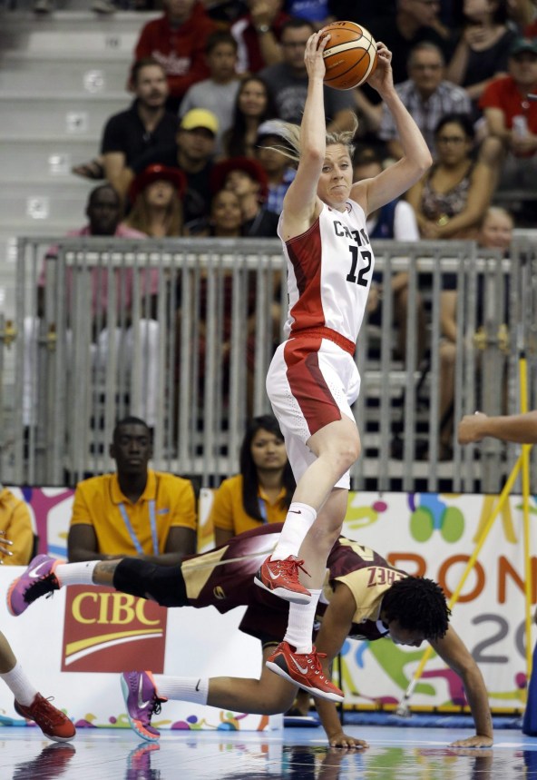 Lizanne Murphy (12) aux Jeux panaméricains de Toronto 2015, le 17 juillet 2015. (AP Photo/Mark Humphrey)