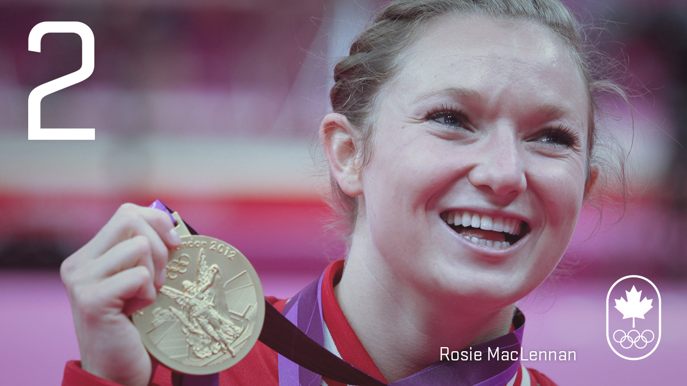 Jour 2 - Rosie MacLennan : Londres 2012, trampoline (or)