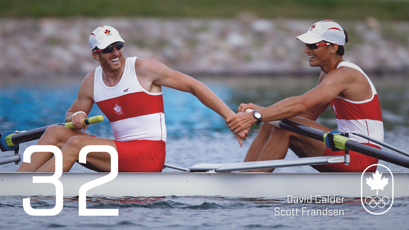 Jour 32 - David Calder et Scott Frandsen : Beijing 2008, aviron (argent)