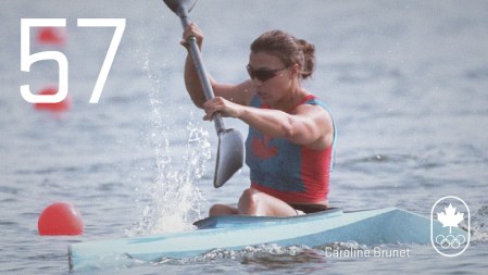 Jour 57 – Caroline Brunet: Atlanta 1996, sprint en kayak (argent)
