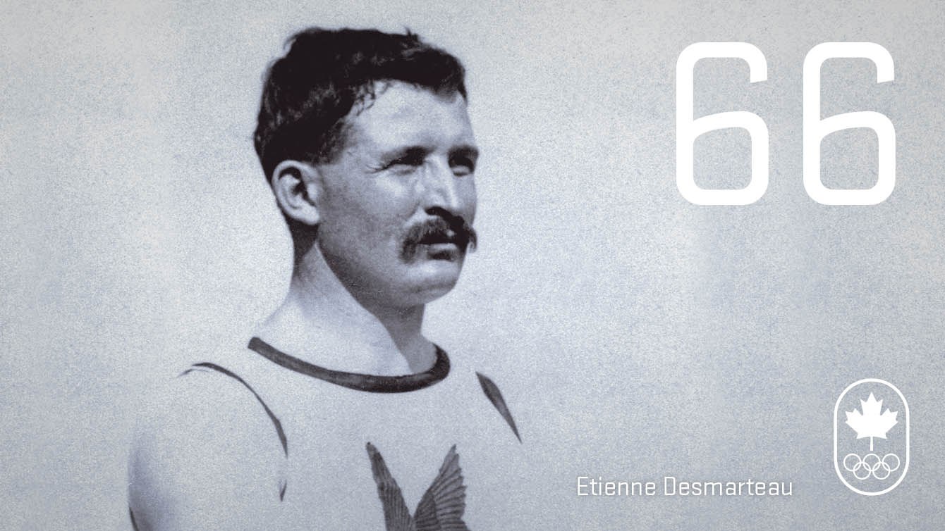 Jour 66 – Etienne Desmarteau: St.Louis 1904, athlétisme (or)