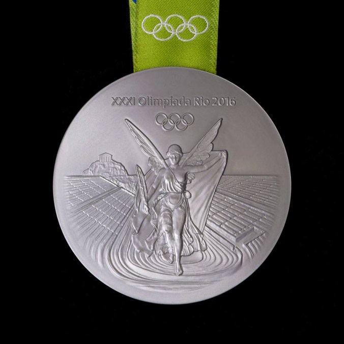 Médaille d'argent de Rio 2016 - Arrière