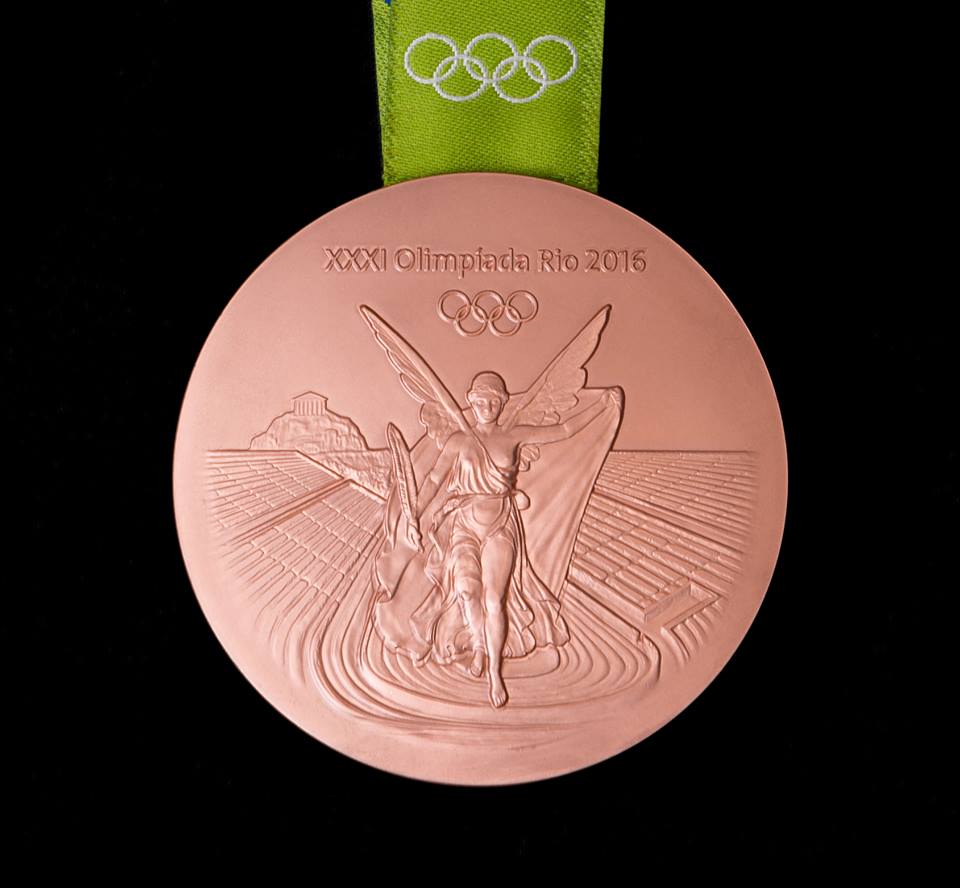 Médaille de bronze de Rio 2016 - Arrière