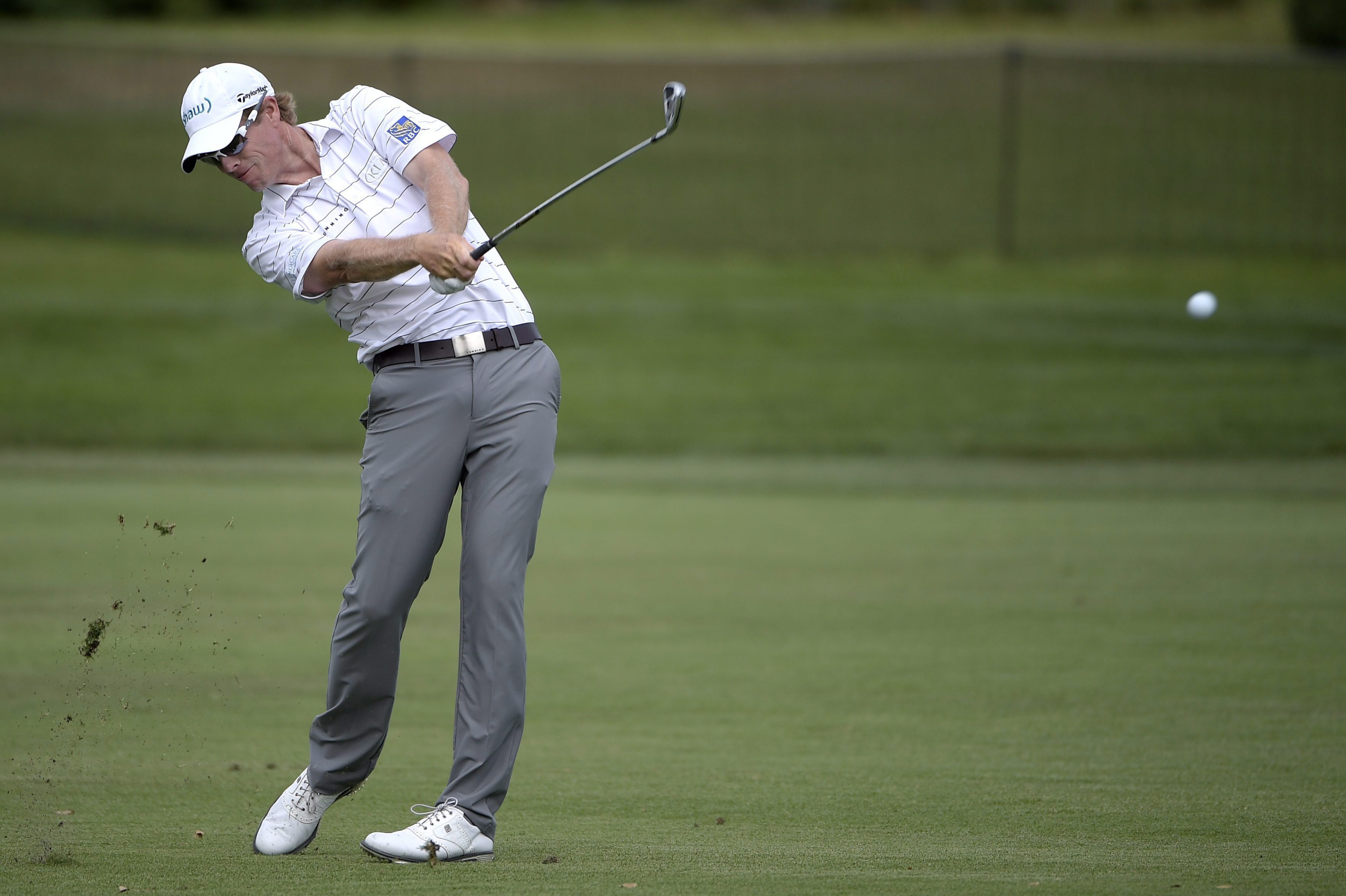 David Hearn lors du tournoi invitation Arnold Palmer à Olando, le 17 mars 2016. (AP Photo/Phelan M. Ebenhack)