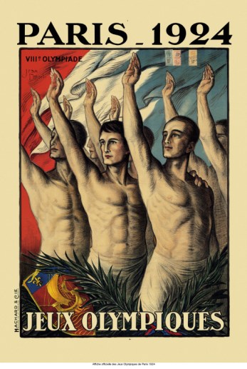 L'affiche officielle des Jeux de Paris 1924.