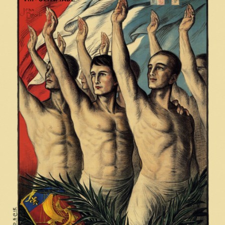 L'affiche officielle des Jeux de Paris 1924.