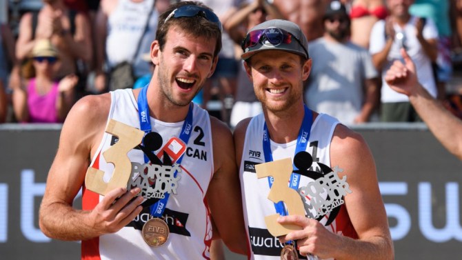 Volleyball de plage : Saxton et Schalk en bronze en Croatie