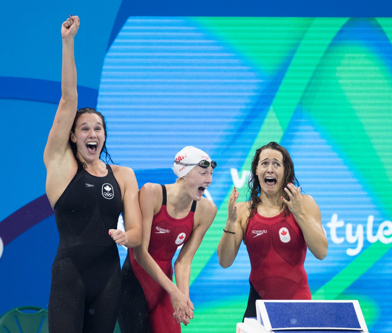 Relai féminin 4×100 m style libre, Rio 2016. 6 août 2016. Photo du COC/Mark Blinch