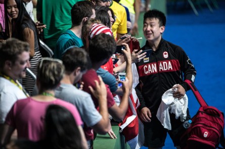 Equipe Canada - tennis de table - Eugene Wang - Rio 2016