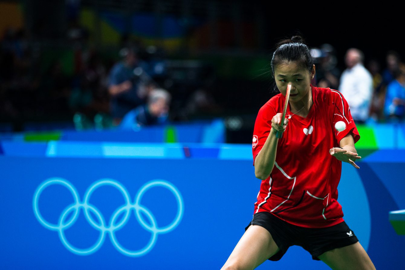 Equipe Canada - tennis de table - mo zhang - Rio 2016