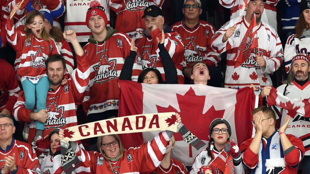 Les partisans d'Équipe Canada lors des Mondiaux juniors de hockey