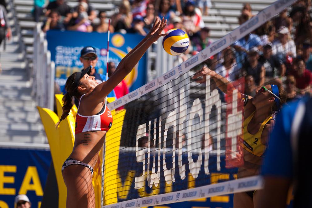 Brandie Wilkerson aux finales World Tour Swatch FIVB de Toronto (Photo/Thoas Skrlj)