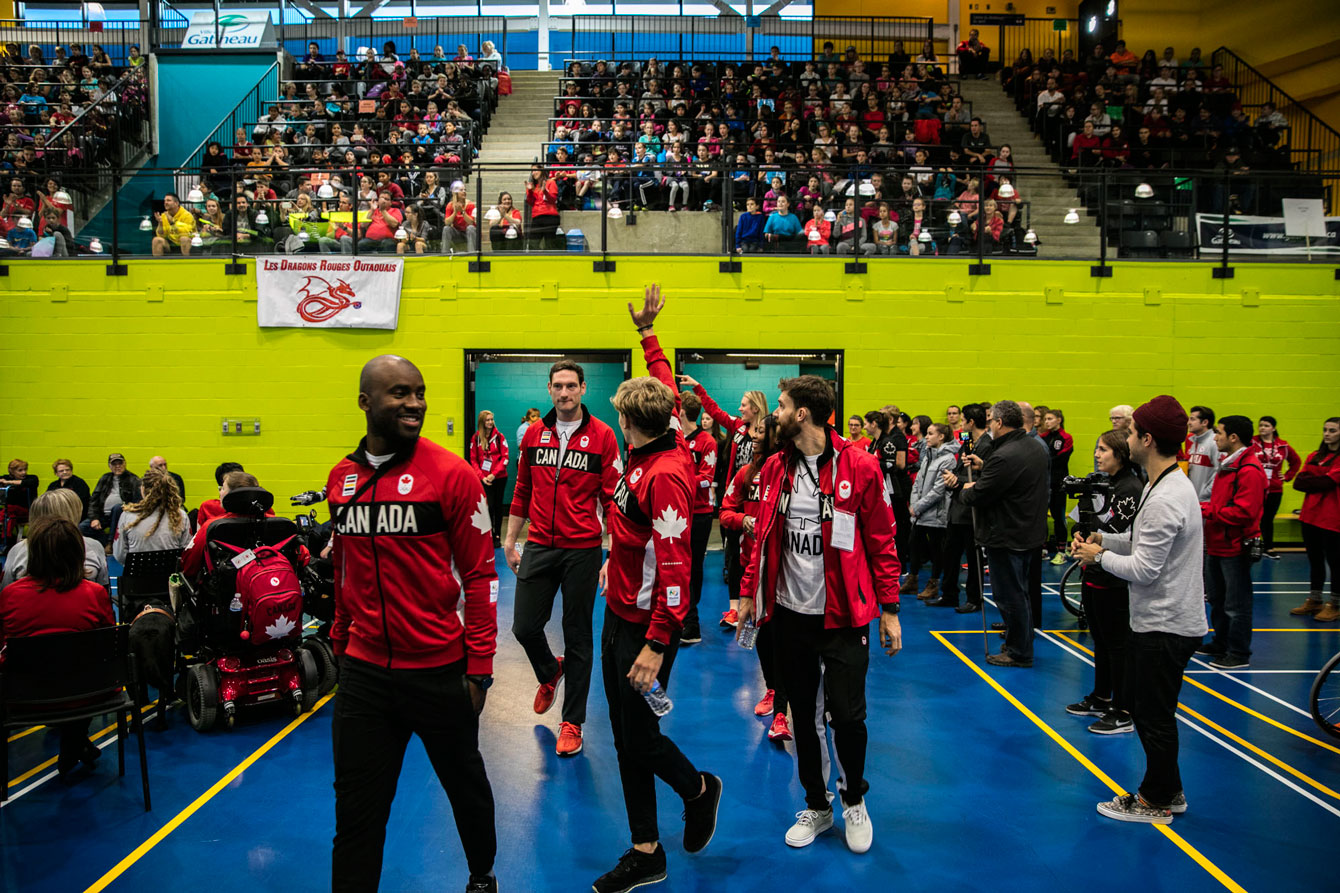 La célébration des athlètes de Rio 2016, à Ottawa et Gatineau le 2 novembre 2016. (Photo : David Jackson)