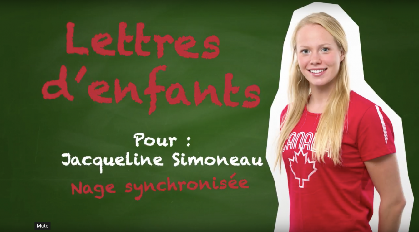 Lettres d'enfants : Jacqueline Simoneau - Équipe Canada | Site officiel ...