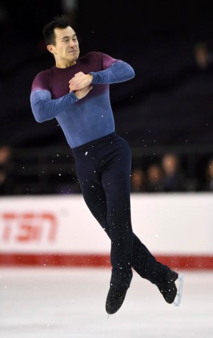 Patrick Chan lors des championnats canadiens de patinage artistique à Ottawa, en Ontario, le 21 janvier 2017. (Sean Kilpatrick / The Canadian Press via AP, File)