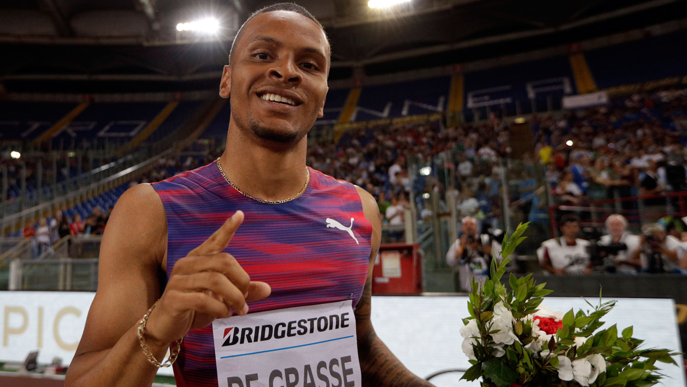 Diamond League Andre De Grasse victorieux au 200 m à Rome Équipe