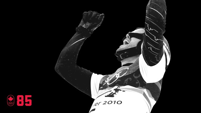 Le snowboarder Jasey-Jay Anderson avait gagné tout ce qu’il y avait à gagner excepté une médaille olympique. Tout cela a changé lors d’une journée humide et brumeuse à Vancouver 2010. Lors de sa quatrième présence olympique, le «vieil homme» du sport était à peine visible en surmontant un déficit pour gagner le slalom géant parallèle. SOIS DÉTERMINÉ.