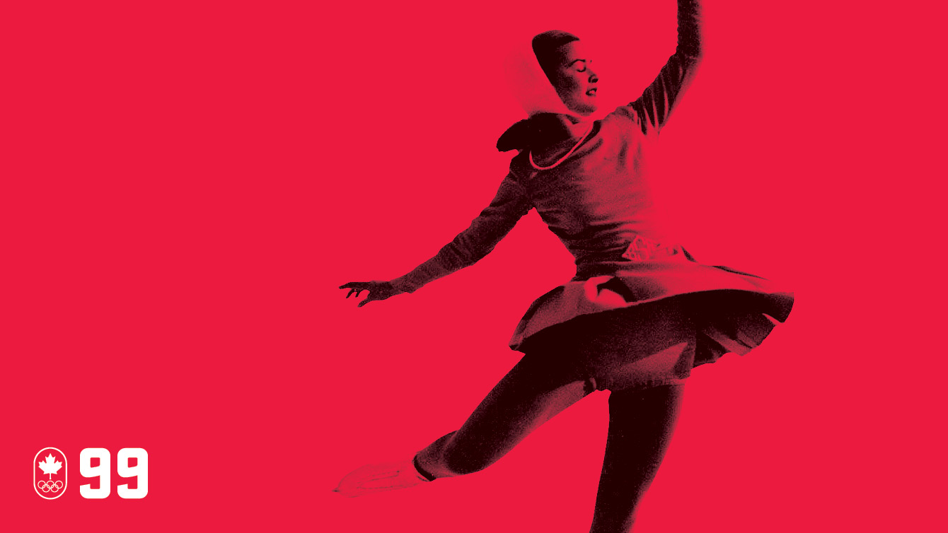 À Saint-Moritz 1948, la patineuse artistique Barbara Ann Scott a chorégraphié son programme afin d’éviter les crevasses laissées par les joueurs de hockey ce qui lui a permis de dominer l’épreuve féminine et devenir la première championne olympique du Canada. SOIS ÉLÉGANT.