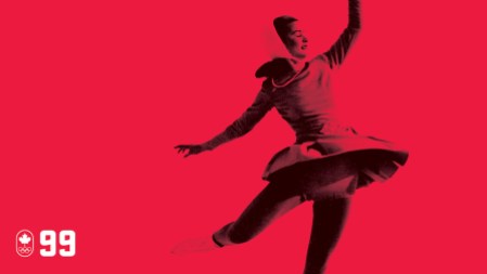Équipe Canada - décompte 100 jours PyeongChang 2018 - Barbara Ann Scott - 99 À Saint-Moritz 1948, la patineuse artistique Barbara Ann Scott a chorégraphié son programme afin d’éviter les crevasses laissées par les joueurs de hockey ce qui lui a permis de dominer l’épreuve féminine et devenir la première championne olympique du Canada. SOIS ÉLÉGANT.
