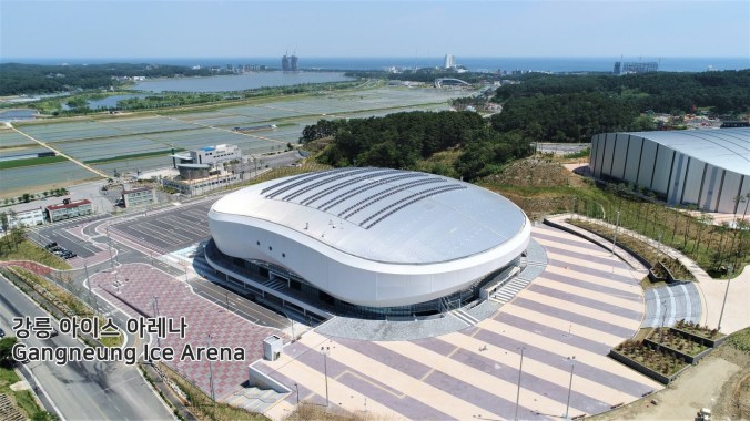 Le centre des glaces sera l'hôte des épreuves de patinage artistique et de patinage de vitesse sur courte piste. (pyeongchang2018/Facebook)
