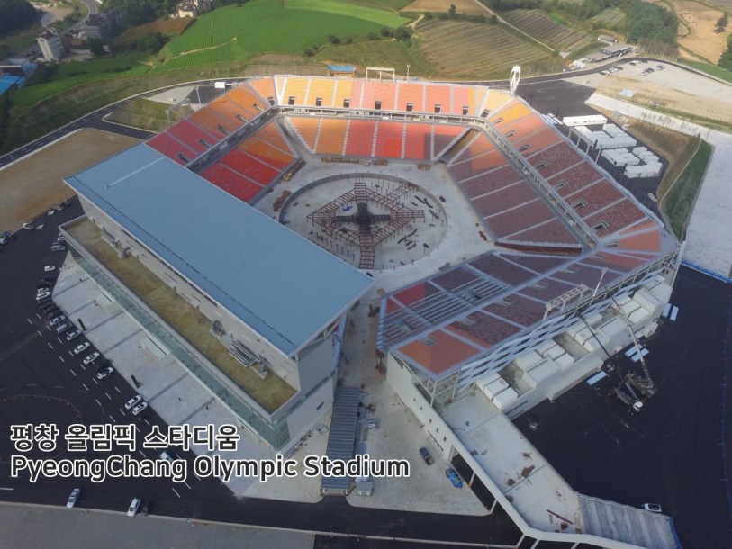 Le stade olympique de PyeongChang pourra accueillir 35 000 spectateurs pour les cérémonies d'ouverture et de clôture.(pyeongchang2018/Facebook)
