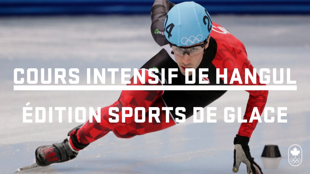 Cours intensif de hangul: les sports de glace