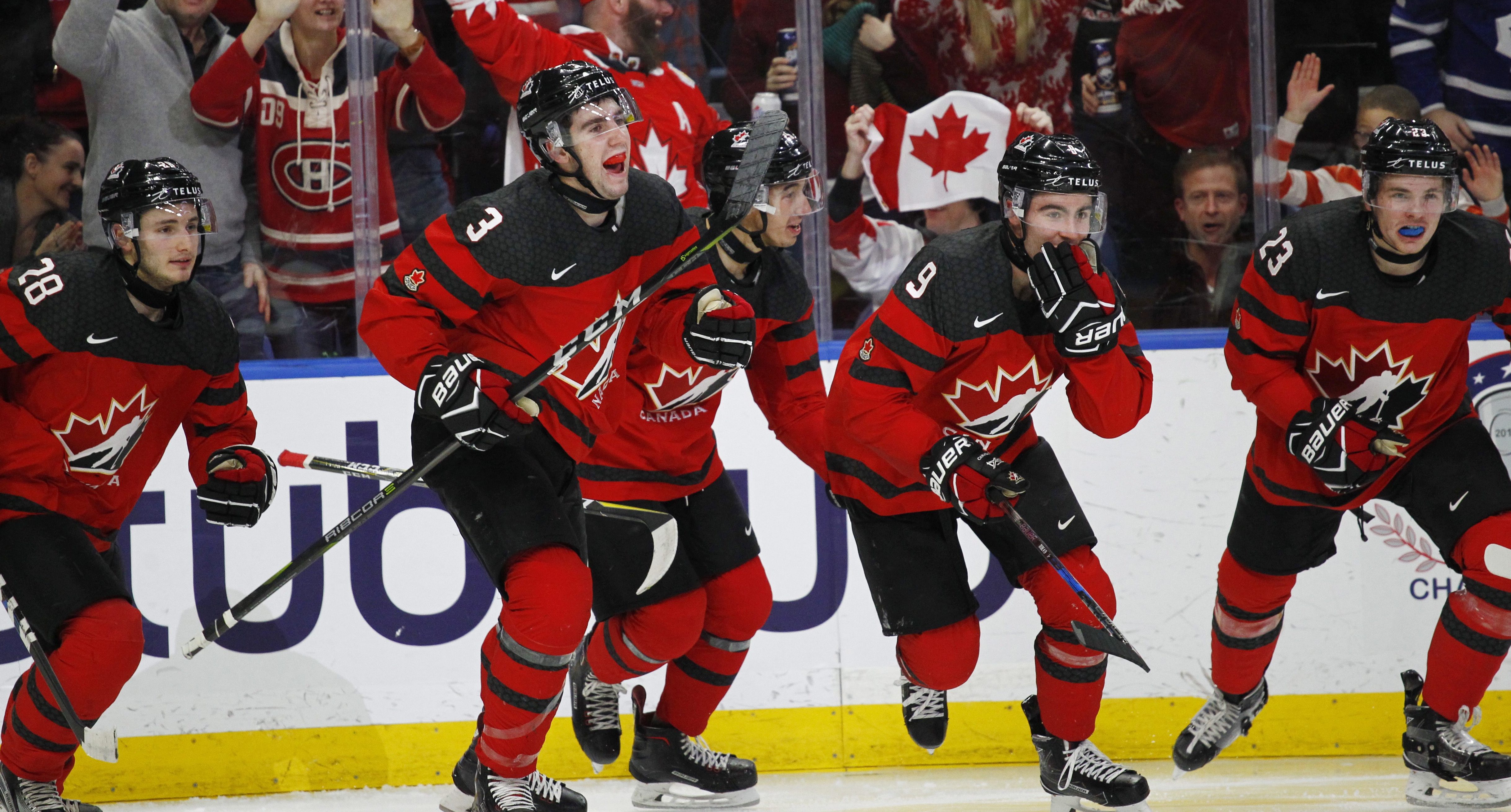 L'or pour le Canada au Mondial junior de hockey Équipe Canada Site