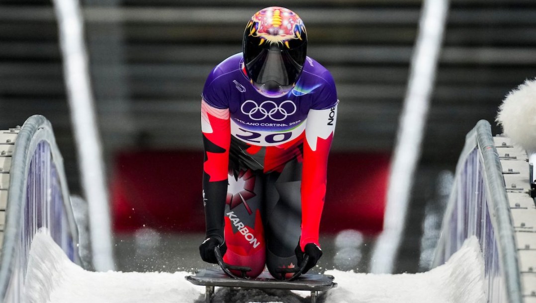 Jane Channell en action en skeleton.